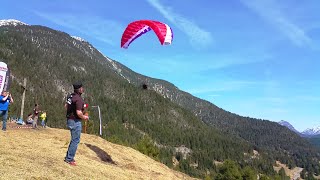 RC-Paragliding: Hacker RC FLAIR 4.5 Chris bei seinem ersten Hangflug beim Moosberg Cup April2015