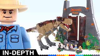 It's BEEEG! LEGO Jurassic Park: T. rex Rampage review! 75936