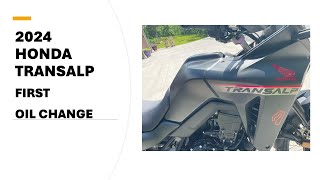 How to change oil on a 2024 Honda Transalp