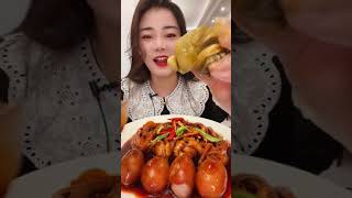 China Mukbang ASMR  Chinese Food Eating Show Fishermen eating seafood爆头八爪鱼 #海鲜美食 #渔民日常 #妈呀太香来了呀～ 66