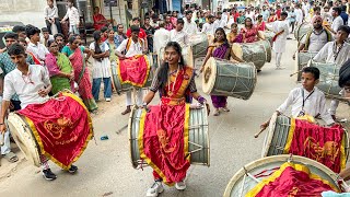 Maharashtra Dhol Tasha Band Performance at Bowenpally Pappu Patel Ganesh Nimajjanam 2024