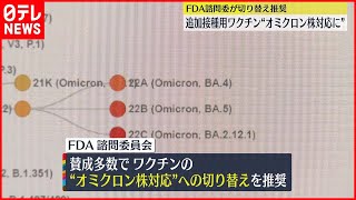 【アメリカFDA】追加接種用ワクチン\