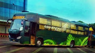 Mahendra Travels Raipur A. C Sleeper (2+1) Bus for Pune Moving towards it's destination