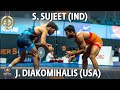 Sujeet Sujeet (IND) vs John Michael Diakomihalis (USA) - Round 2 // Zouhaier Sghaier 2022