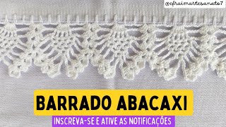 Barrado de crochê ABACAXI 🍍