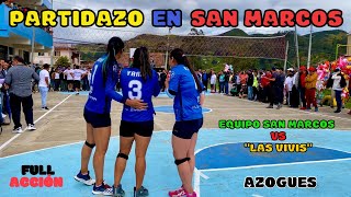 ‼️ECUAVOLEY EN SAN MARCOS‼️🇪🇨🙀|LAS VIVIS vs TRÍO SAN MARCOS|FULL ACCIÓN EN AZOGUES 🔥🛫PARTIDAZO