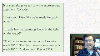 Identifying Arguments - Part 1