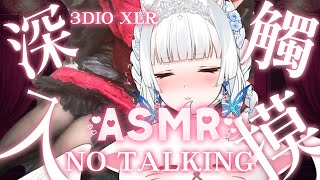 【NO TALKING ASMR】深入觸摸 黑絲姊姊的深夜陪伴  3DIO XLR ASMR/睡眠導入/耳マッサージ【天使Vtuber小雪Yukichan】 #Vtuber Surfshark VPN