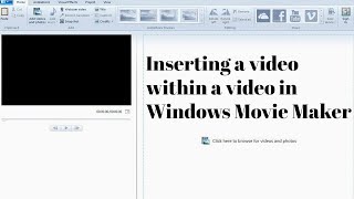 Piecing together multiple video clips in Windows Movie Maker!!