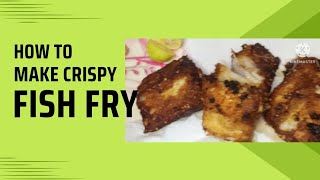 How To Make Crispy Fish Fry with Khubani Ki Chatni || تلی ہوئی مچھلی  بنانے کا طریقہ || Recipe