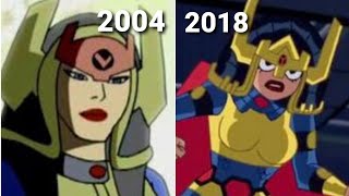 Evolution of Big Barda in animated movies and Shows. (1998-2018) (DC Comics)