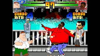 MUGEN battle #2437: Peter Griffin \u0026 Bender vs Fat Albert \u0026 Mr.Bean