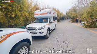 国内少见的五十铃四驱越野房车，标配能洗澡的独立卫浴间，超喜欢