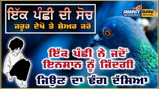 ਇੱਕ ਪੰਛੀ ਨੇ ਜਦੋਂ ਇਨਸਾਨ ਨੂੰ ਜ਼ਿੰਦਗੀ ਜਿਉਣ ਦਾ ਢੰਗ ਦੱਸਿਆ । Thinking of #Birds।  Amrit Bani Seva Dal