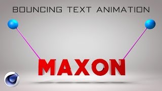 Cinema 4D Tutorial - Bouncing Text Animation