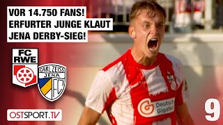 Vor 14.750 Fans! Erfurter Junge klaut Jena Derby-Sieg: RW Erfurt - CZ Jena | Regionalliga Nordost