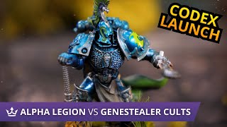 Alpha Legion vs Genestealer Cults - CHAOS SPACE MARINES LAUNCH - Warhammer 40k Battle Report