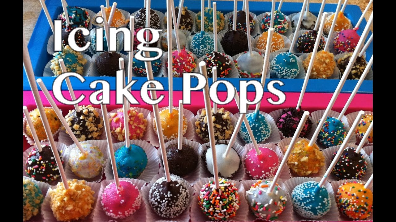Icing Cake Pops Youtube