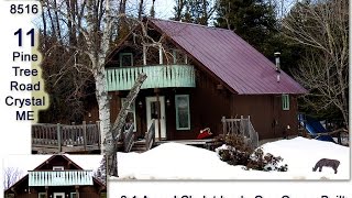 SOLD! 11 Pine Tree Road Crystal ME | Maine Country Chalet Home, 3.1 Acres Of Land! MOOERS #8516