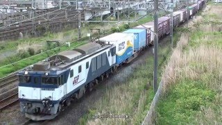 JR貨物　EF64 1025号機が牽引する3074ﾚ貨物列車（H28.4.29）