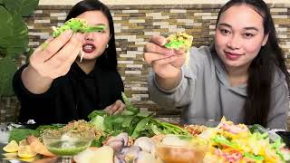 Manipuri Singju V/S Thai Papaya Salad | Seafood 🍤 mukbang @BunnyGangmei