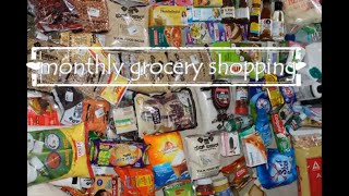 monthly grocery shopping / ಒಂದು ತಿಂಗಳಿಗೆ ಬೇಕಾಗುವ ಮನೆಯ ಪದಾರ್ತಗಳು/2 members monthly grocery items