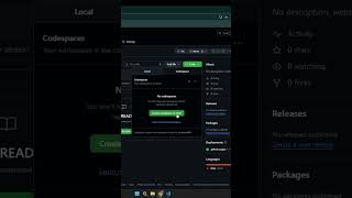 Use VS Code Without Installation | GitHub Codespaces Tutorial (Short Guide) #coding #shorts