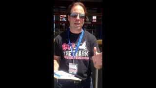 superman at six flags great adventure with rick eberle of 943 the shark radio