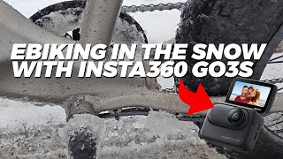 Riding the Actbest Ranger Ebike in the snow, with Insta360 Go3S (\u0026 talking about life)