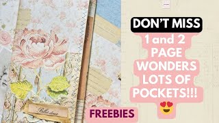 EXCITING 1&2 Page Wonders - FREEBIES Challenge #100daysjji