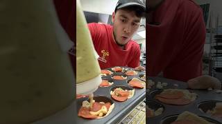 The MOST Delicious PIZZA MUFFINS?!?? #pizza #youtube #youtubeshorts #food #cooking #better