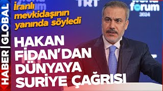 Hakan Fidan'dan Dünyaya Suriye Çağrısı! İranlı Bakanın Yanında Söyledi