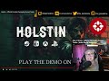 my reaction to the holstin official combat gameplay reveal trailer gamedame reacts