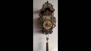 Antique Dutch Clock Stoelklok Chair Clock Painted Dial, Bell Strike, 30 Hour, One Weight, On eBay