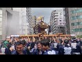 全編、水ぶっかけ１００連発 　 6年ぶり「東京下町―深川水かけ祭り」富岡八幡宮例大祭（江戸3大祭り）下町衆が煽る煽る お相撲さんも参戦 tokyo mikoshi splash festival