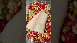 Mediterranean White Fish Bake with Beans