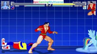 Grover And Gel VS Plastic Man And Rainbow Dash In A MUGEN Match / Battle / Fight