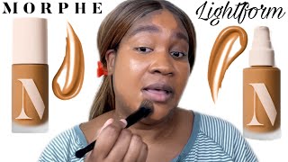 TRYING OUT THE NEW MORPHE LIGHTFORM EXTENDED HYDRATION FOUNDATION!