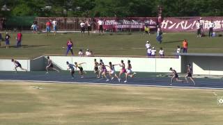 20130613　近畿総体　男子　4×100ｍR　準決勝　3組