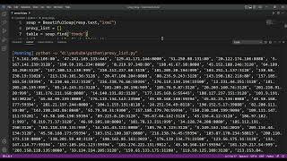 HTTPS proxies List in Python