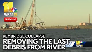 Crews to remove last pieces of bridge truss from river