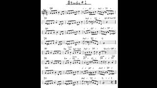 Study #1 William Leavitt - Melodic Rhythms For Guitar (Berklee 1969)