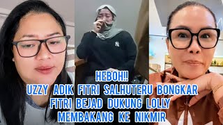 HEBOH!! Uzzy Adik Fitri Salhuteru Bongkar Fitri Bejad Dukung Lolly Membangkang Ke Nikita Mirzani