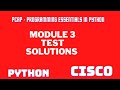PCAP - Programming Essentials in Python Cisco || module 3 Test Answer|| Python Essentials 1|MODULE-3