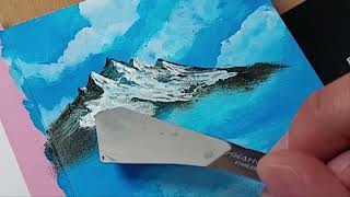 𝐏𝐚𝐢𝐧𝐭𝐢𝐧𝐠 Bob Ross Uncle Bob How to Paint Mountains and Trees / Easy Acrylic Painting Techniques