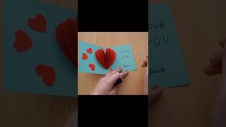 Heart Card DIY❤️3D Herz Karte basteln zu Valentinstag❤️ Herz basteln zeichnen ❤️Happy Valentines day