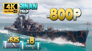 Cruiser Jinan: Excellent player but 800 points behind - World of Warships