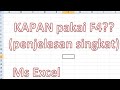 MS excel: kapan rumus pakai F4? absolut