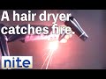 【nite-ps】Hair dryer:1. A fire starting from the power cord