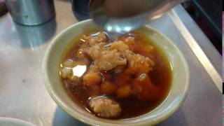 基隆廟口夜市 豬腳蝦仁焿 (編號22) 蝦仁肉焿 Keelung Temple Night Market Shrimp Thick Soup